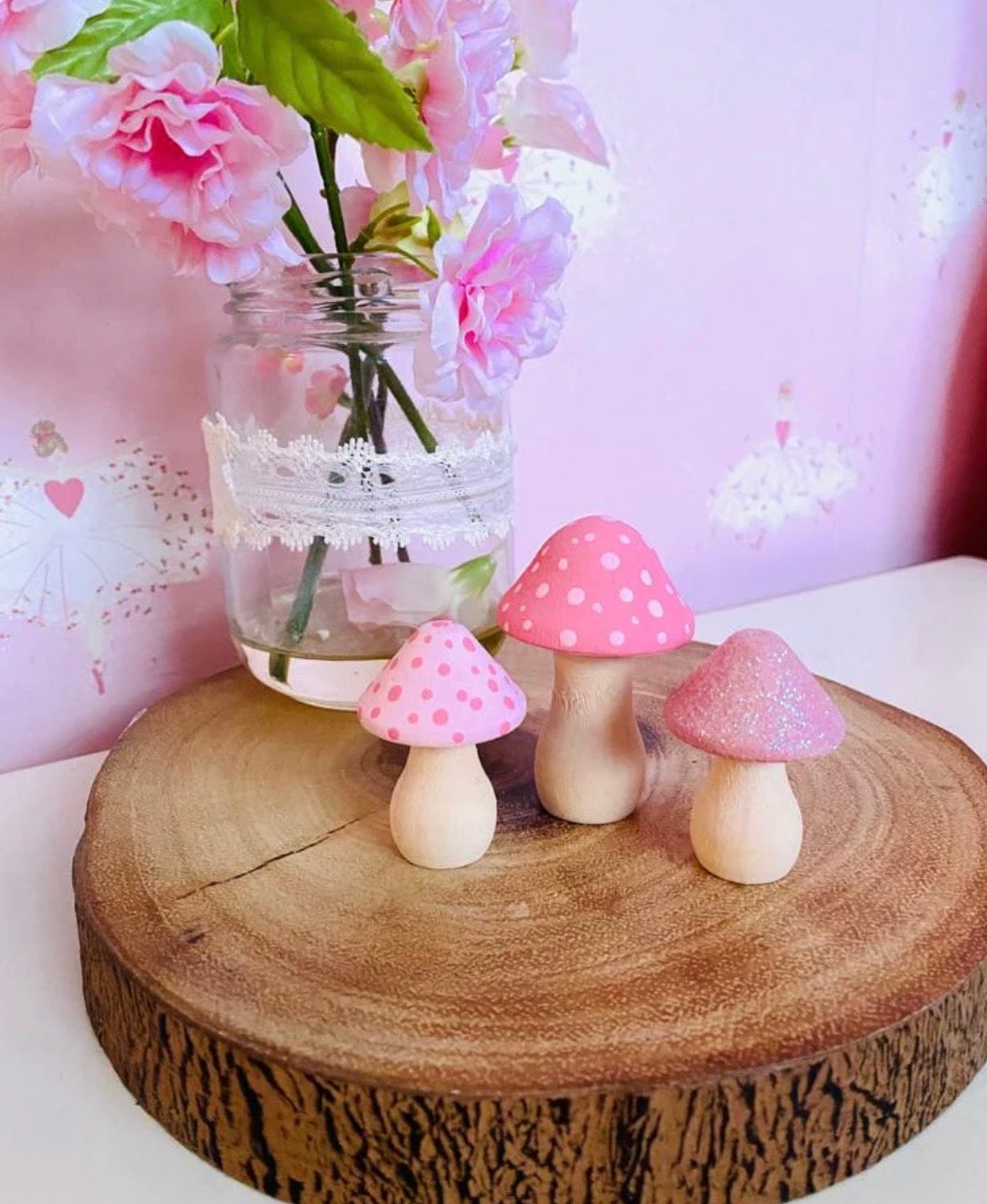 Decorative Set | Pink Mushroom Magic