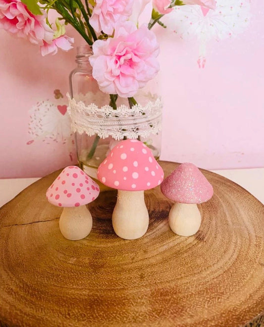 Decorative Set | Pink Mushroom Magic
