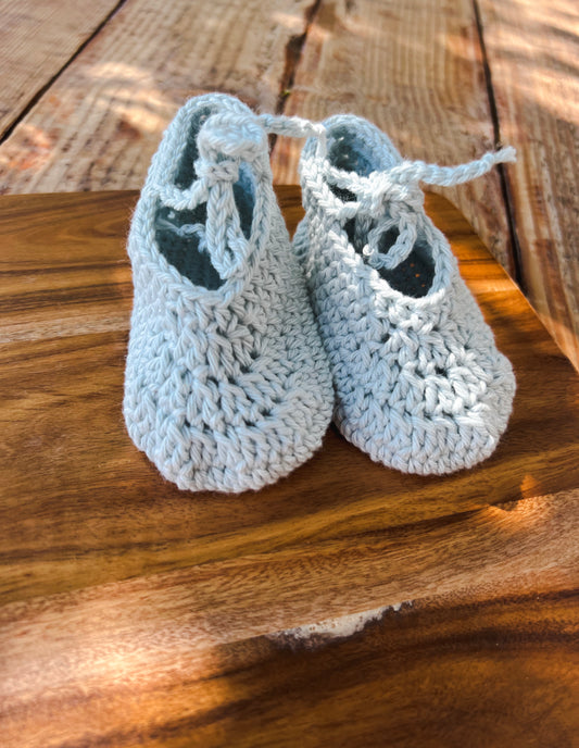 Bubs First Crochet Booties