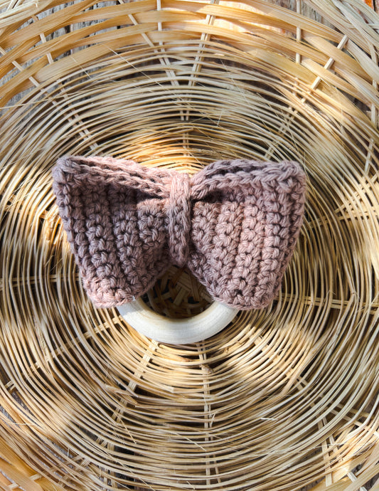 Bow Teething Ring | Natural Maple Wood