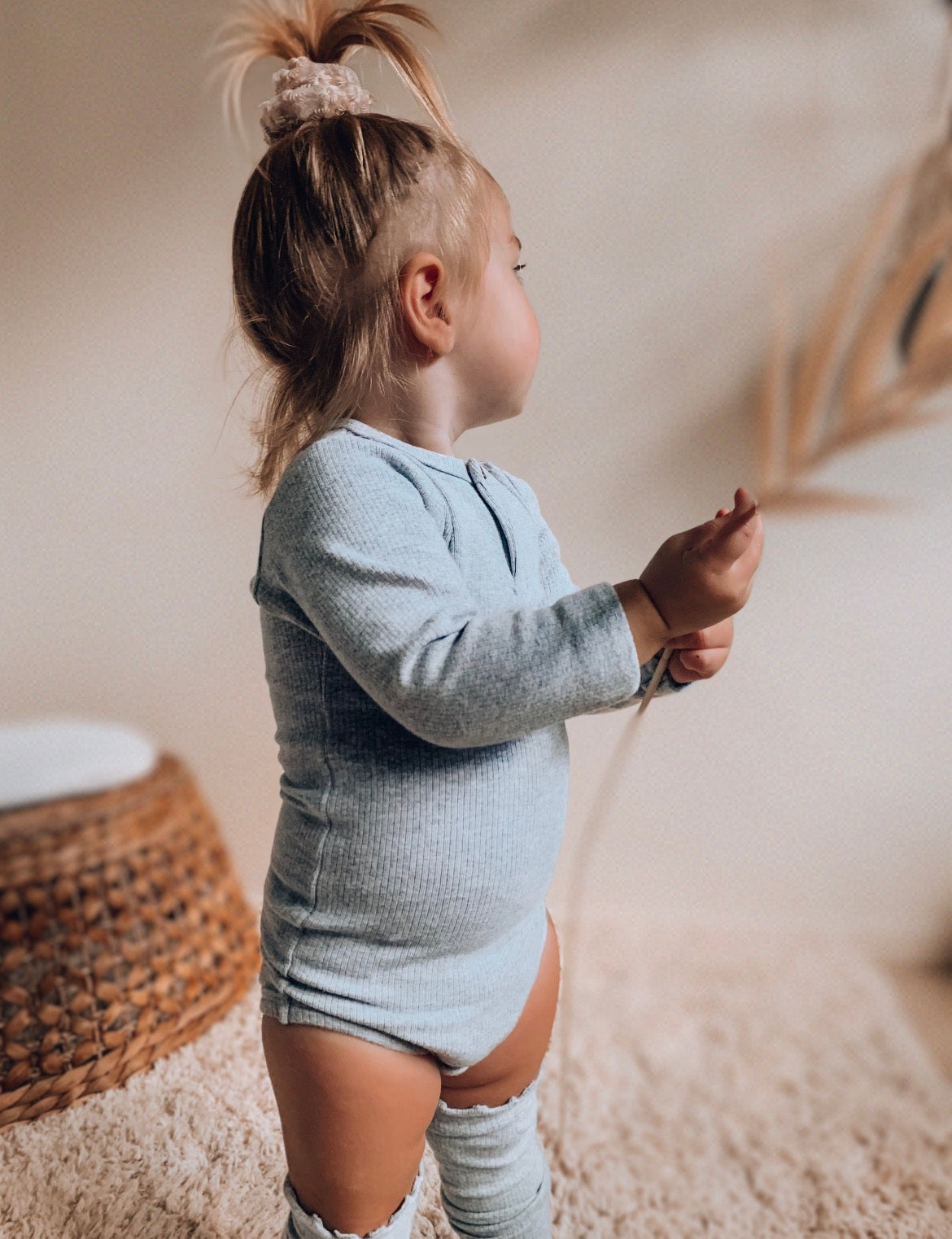 Marble Grey Bodysuit | Size 1